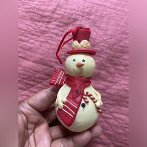 #1- SNOW MAN Resin Christmas Ornament